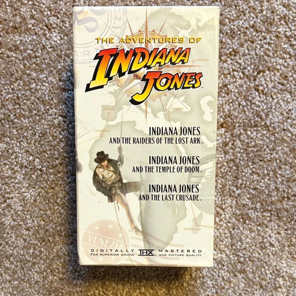 Indiana Jones VHS Trilogy Box Set - Yellow
